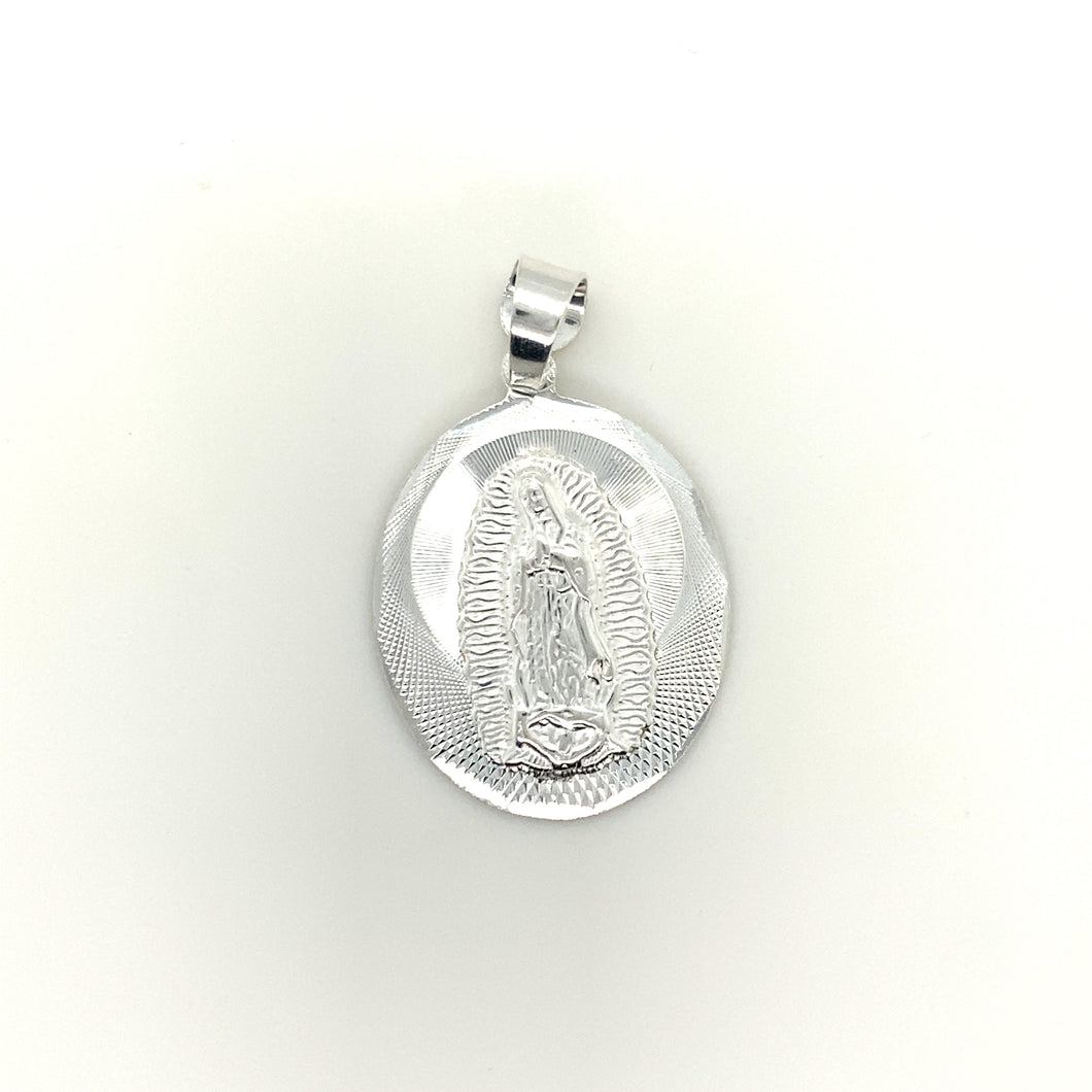 Sterling Silver Our Lady of Guadalupe Pendant
