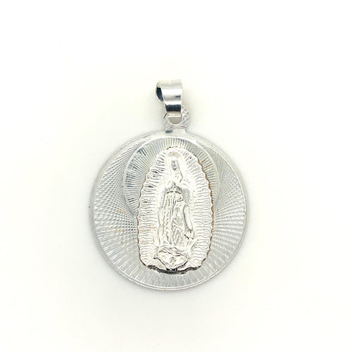 Sterling Silver Our Lady of Guadalupe Pendant