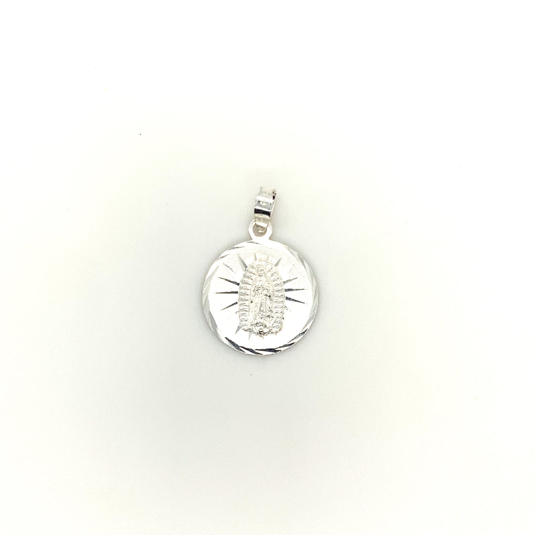 Sterling Silver Our Lady of Guadalupe Pendant