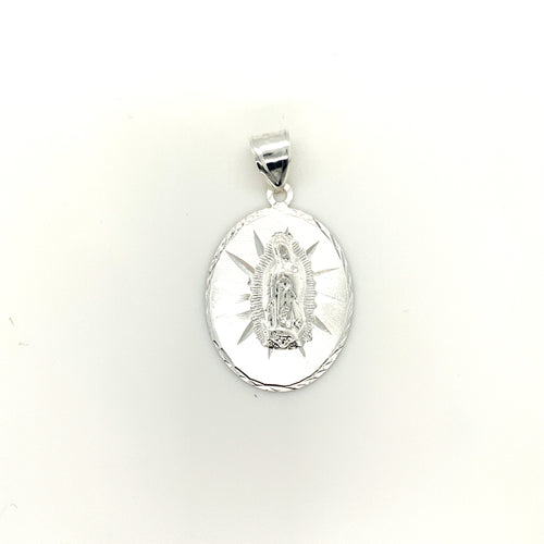 Sterling Silver Our Lady of Guadalupe Pendant