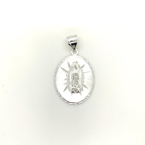 Sterling Silver Our Lady of Guadalupe Pendant