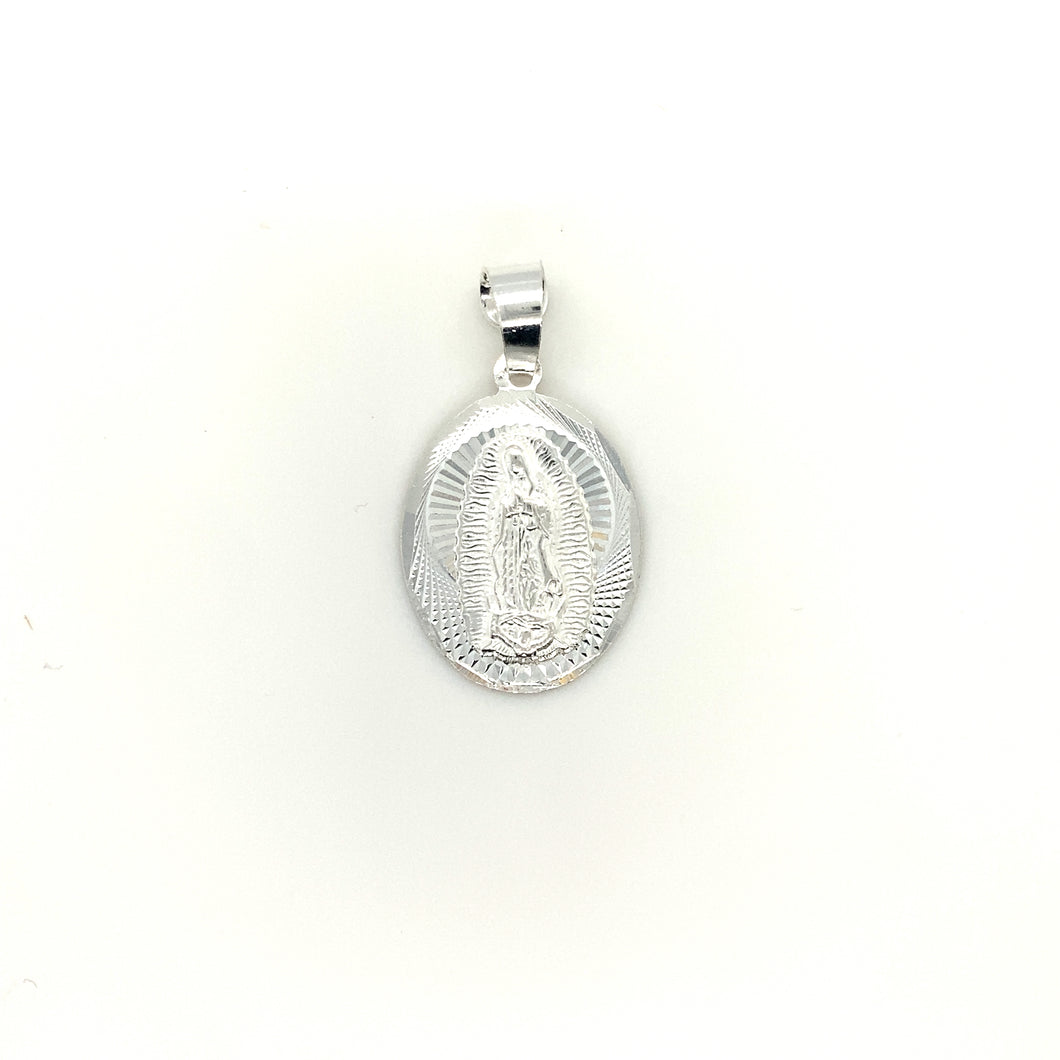 Sterling Silver Our Lady of Guadalupe Pendant