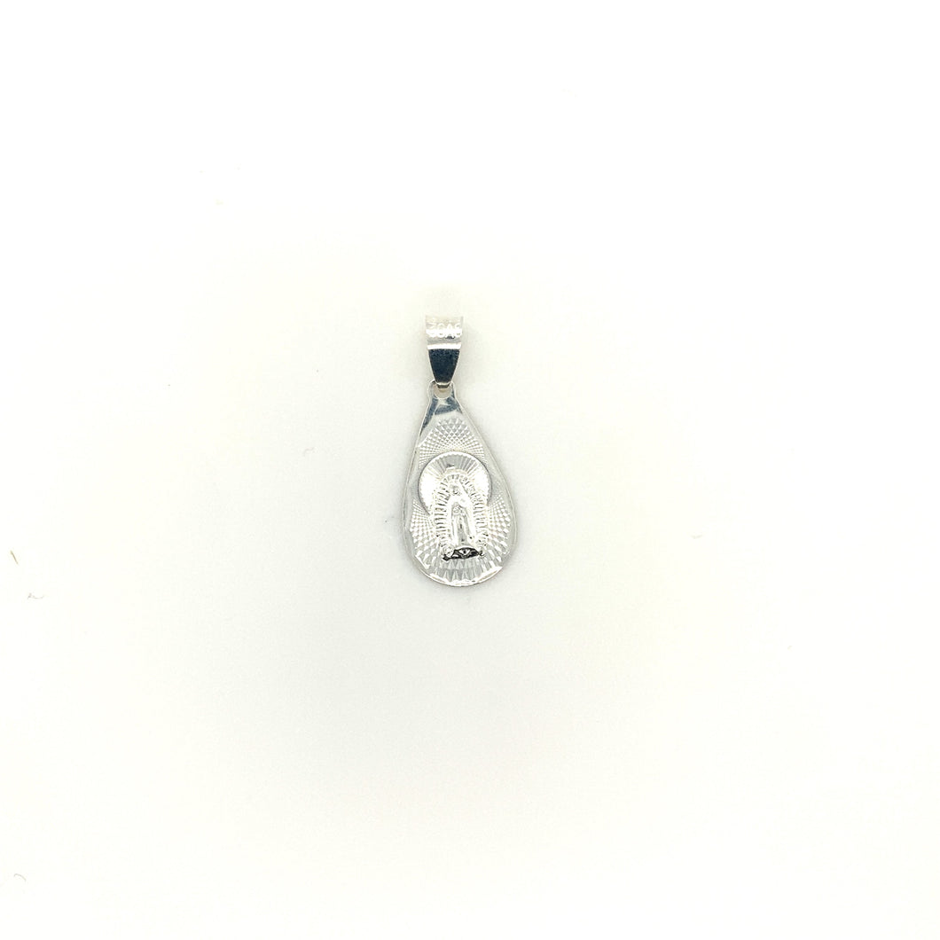 Sterling Silver Our Lady of Guadalupe Pendant