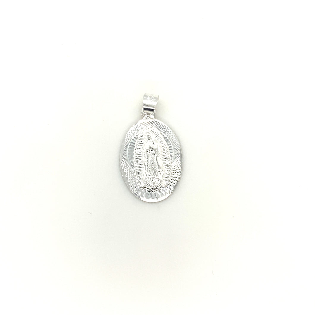 Sterling Silver Our Lady of Guadalupe Pendant