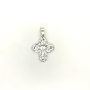 Sterling Silver Our Lady of Guadalupe Cross Pendant