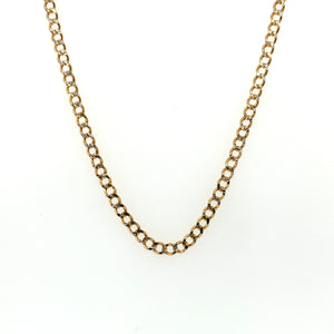 10k Gold Cuban Link Diamond Cut Chain