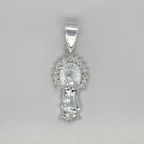 Sterling Silver Our Lady of Guadalupe Pendant