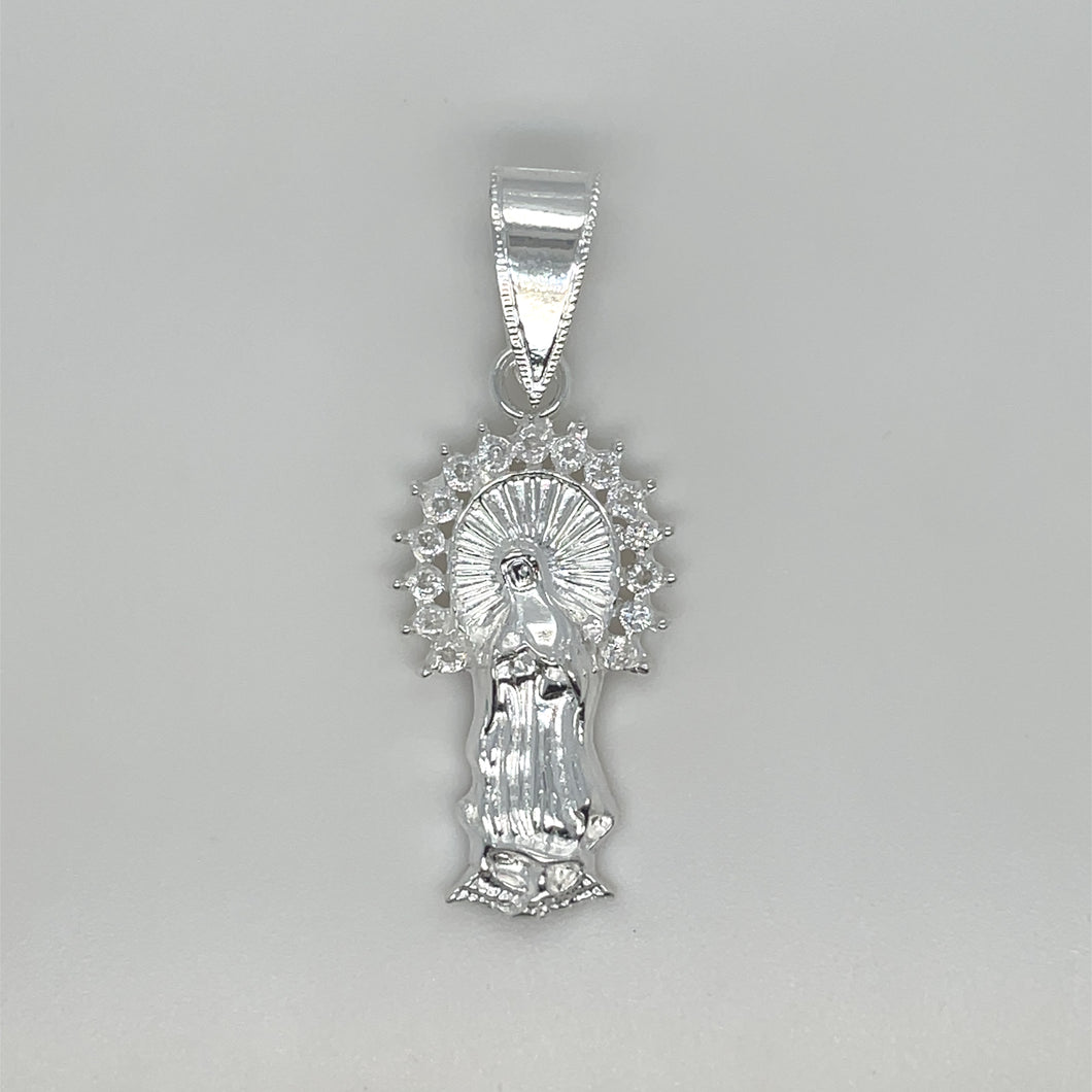 Sterling Silver Our Lady of Guadalupe Pendant