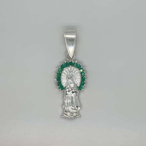 Sterling Silver Our Lady of Guadalupe Pendant