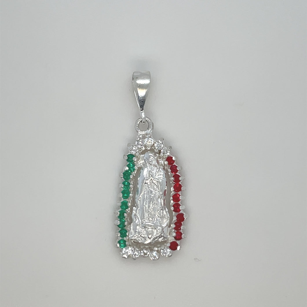 Sterling Silver Our Lady of Guadalupe Pendant