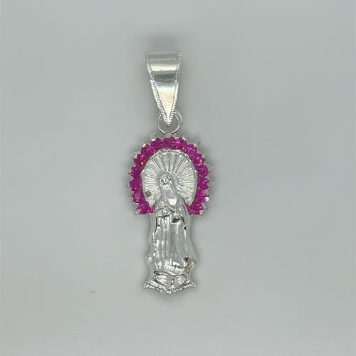 Sterling Silver Our Lady of Guadalupe Pendant