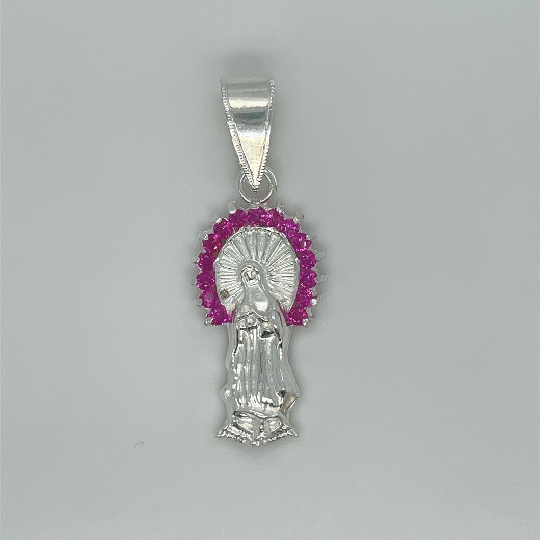 Sterling Silver Our Lady of Guadalupe Pendant