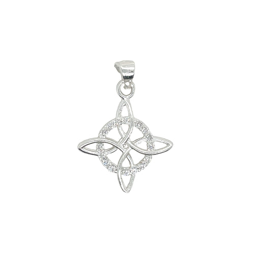Sterling Silver Witch Knot Pendant