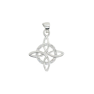 Sterling Silver Witch Knot Pendant
