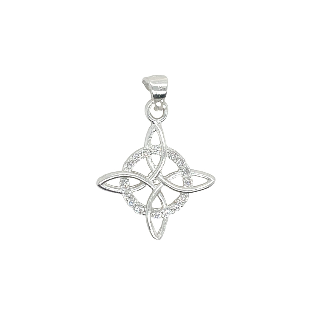 Sterling Silver Witch Knot Pendant