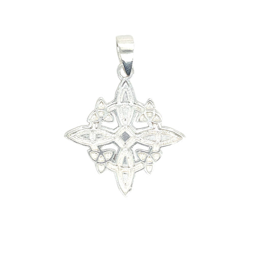 Sterling Silver Witch Knot and Celtic Pendant