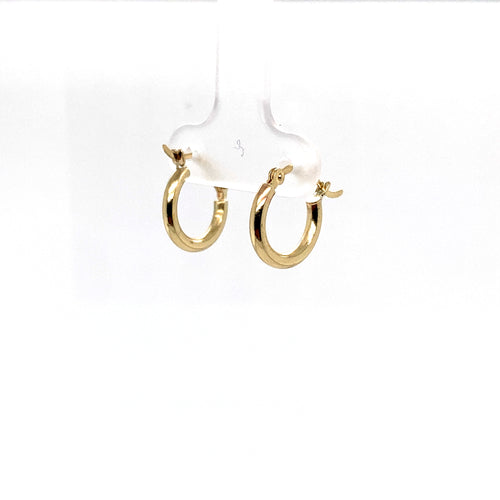 10k Gold Solid Hoops