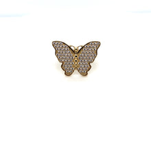 Load image into Gallery viewer, 14k Gold Butterfly Ring