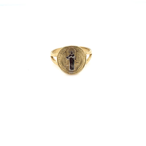 14k Gold Saint Benedict Ring
