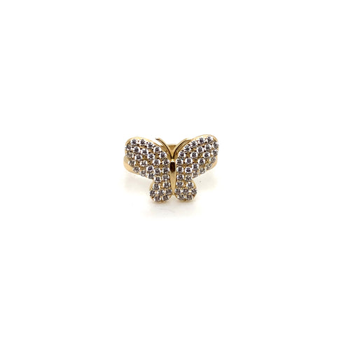 14k Gold Butterfly Ring