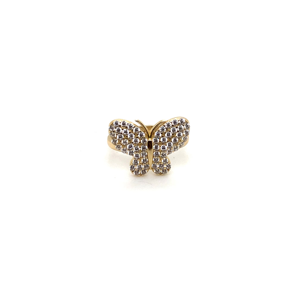 14k Gold Butterfly Ring