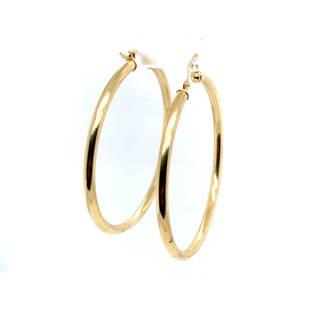 14k Gold Hoops