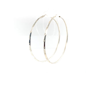 Sterling Silver Star Hoops