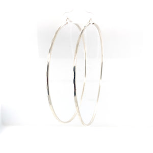 Sterling Silver Diamond Cut Hoops