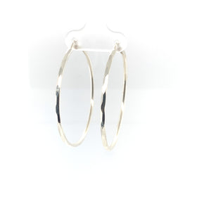 Sterling Silver Diamond Cut Hoops