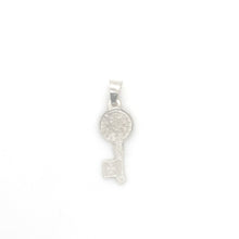 Load image into Gallery viewer, Sterling Silver Saint Benedict Key Pendant