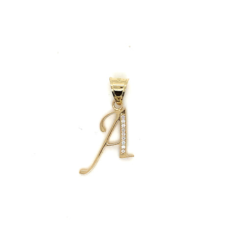 14k Gold Letter Pendant