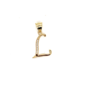 14k Gold Letter Pendant