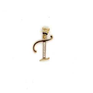 14k Gold Letter Pendant