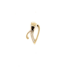 14k Gold Letter Pendant