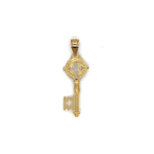 Load image into Gallery viewer, 10k Gold Saint Benedict Key Pendant