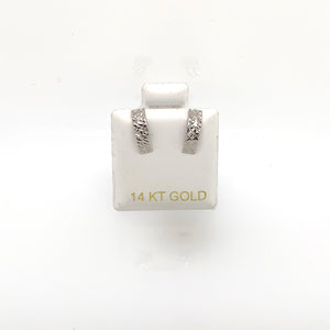 14k White Gold Studs