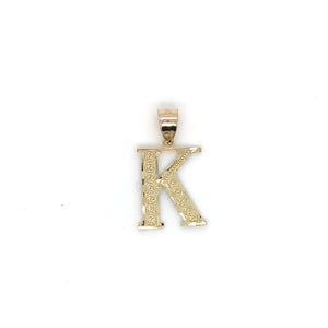 10k Gold Letter Pendant