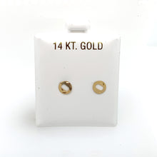Load image into Gallery viewer, 14k Gold Stud Letter Studs