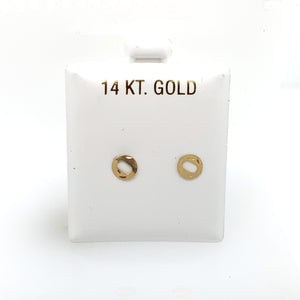 14k Gold Stud Letter Studs