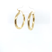 Load image into Gallery viewer, 10k Gold Star Cut Hoops