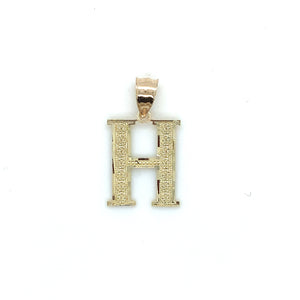 10k Gold Initial Pendant