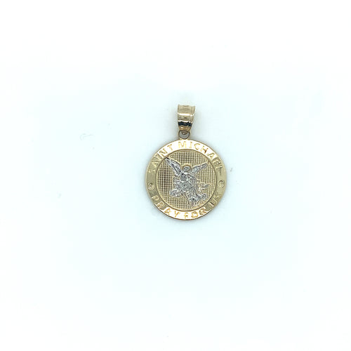 14k Gold Saint Michael Pendant