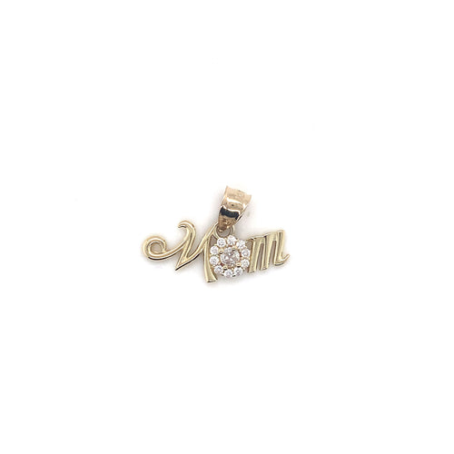 10k Gold Mom Pendant