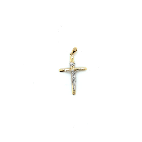 14k Gold Christ Cross Pendant
