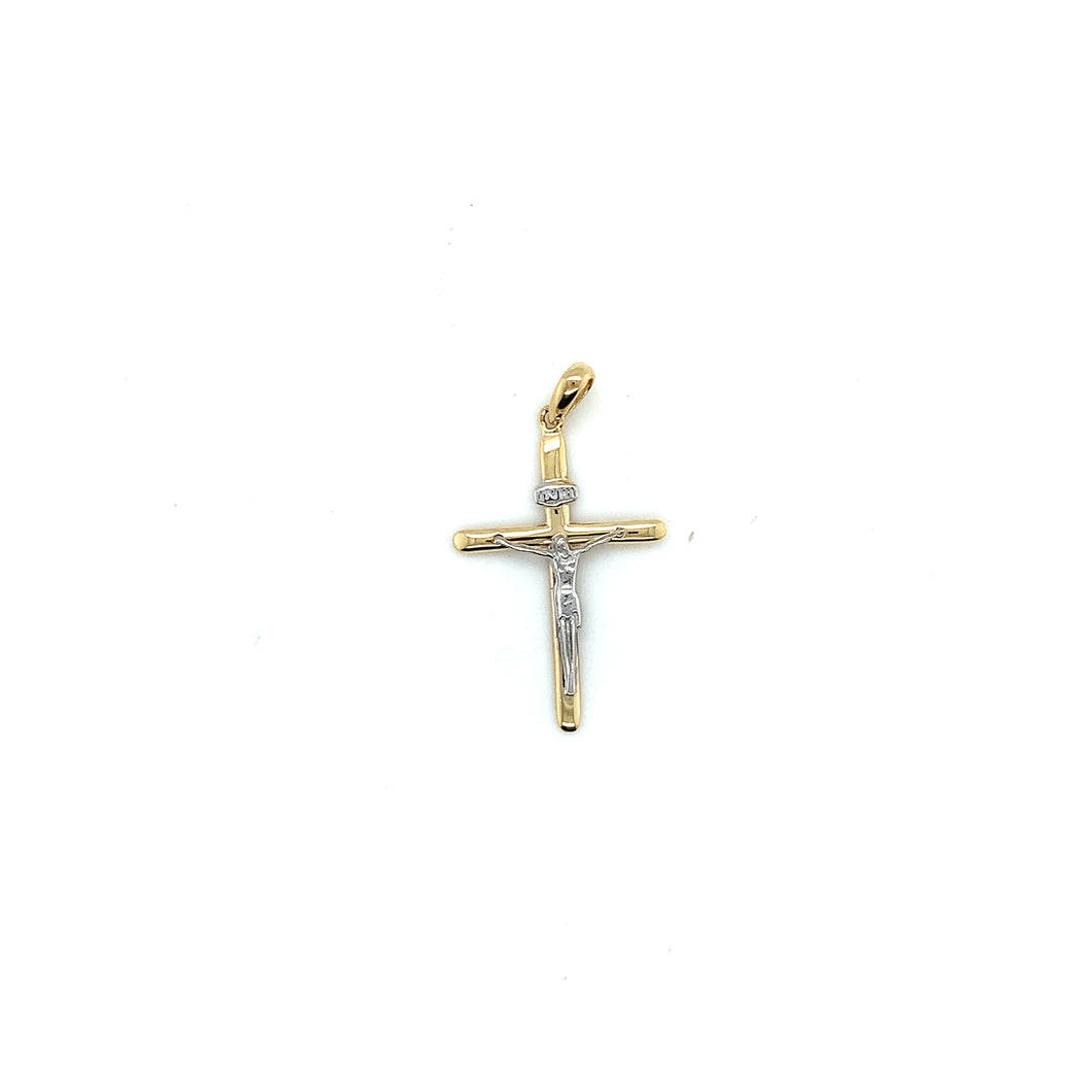 14k Gold Christ Cross Pendant