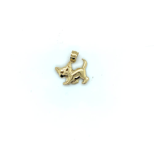 14k Gold Cat Pendant