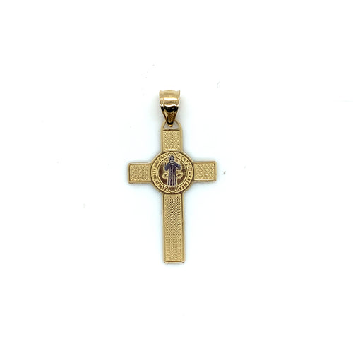 14k Gold Saint Benedict Pendant