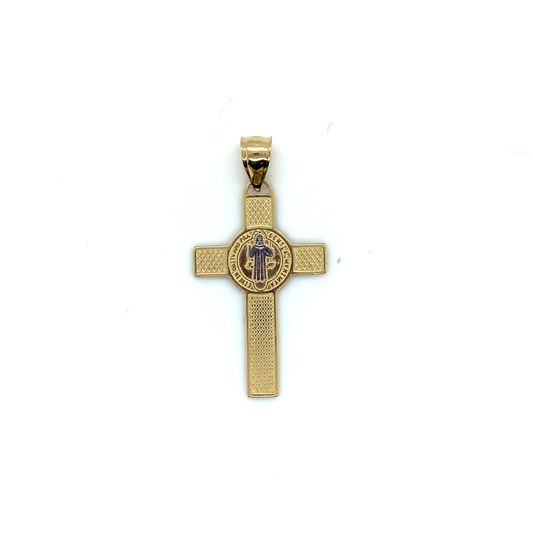 14k Gold Saint Benedict Pendant