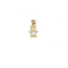 Load image into Gallery viewer, 14k Gold Boy Birthstone Cz Pendant