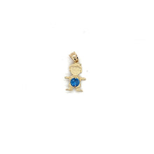 Load image into Gallery viewer, 14k Gold Boy Birthstone Cz Pendant